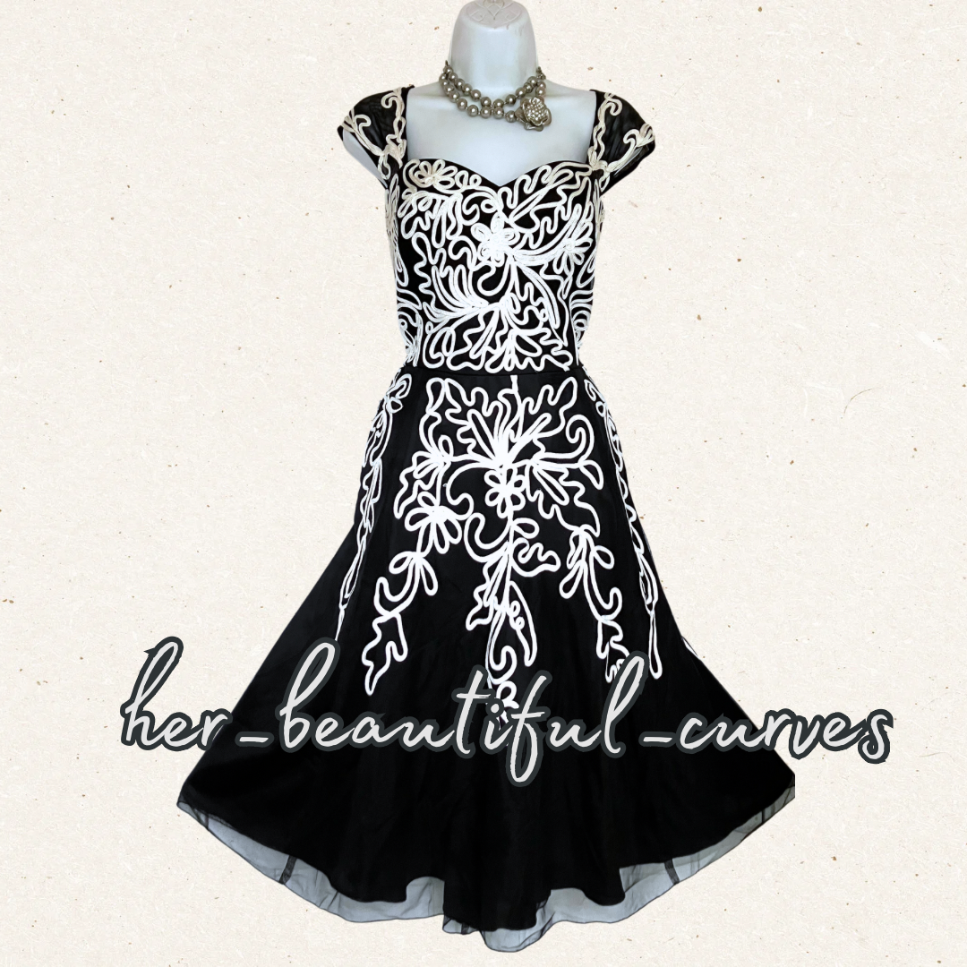 JOANNA HOPE TAPE WORK WEDDING OCCASION PARTY DRESS SIZE 20