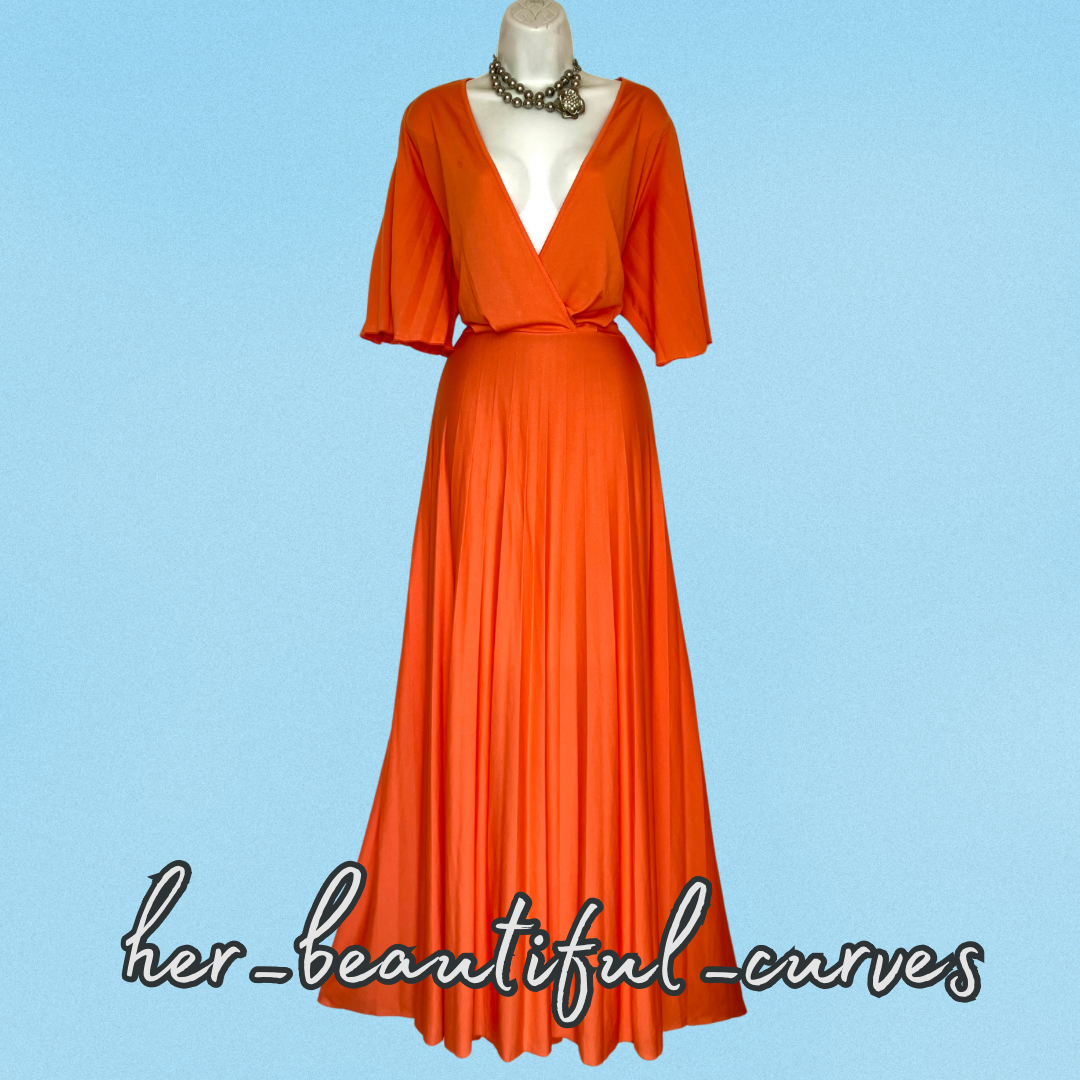 ASOS PLEATED MAXI WEDDING OCCASION PARTY DRESS SIZE 20