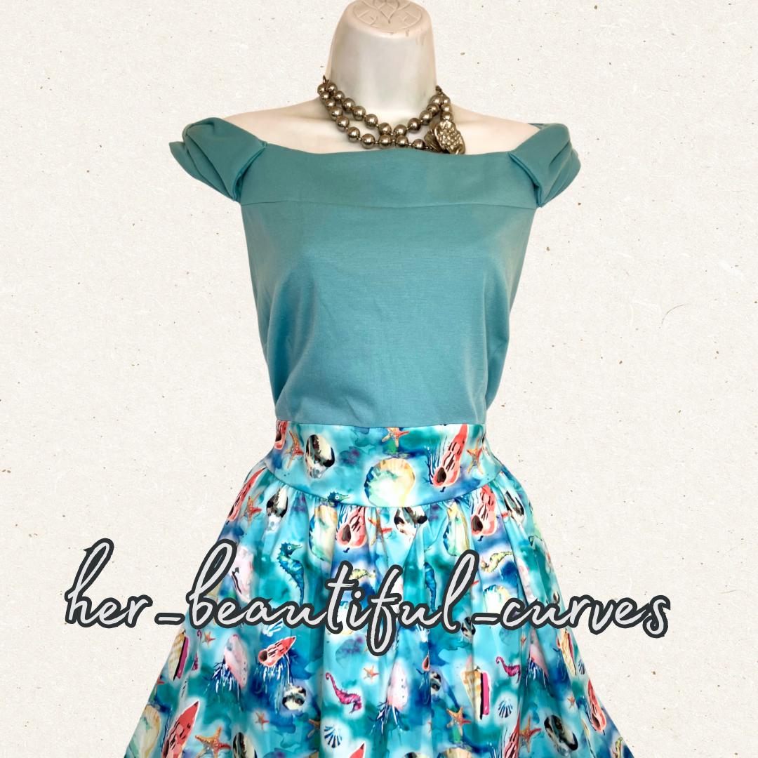 LINDY BOP SEA CREATURES PATTERN WEDDING OCCASION PARTY DRESS SIZE 20