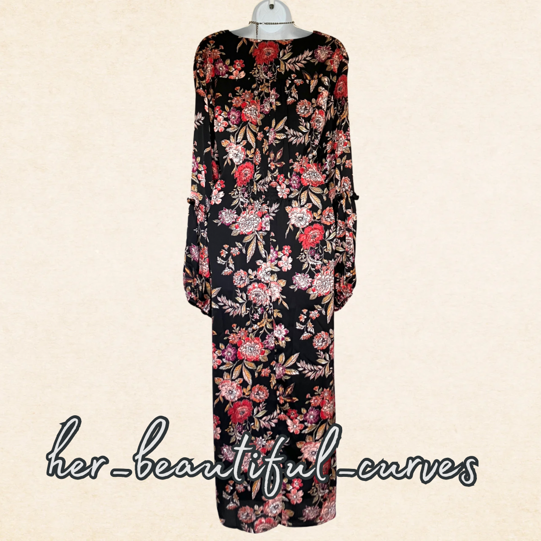 JOANNA HOPE FLORAL PRINT WEDDING OCCASION PARTY DRESS SIZE 24