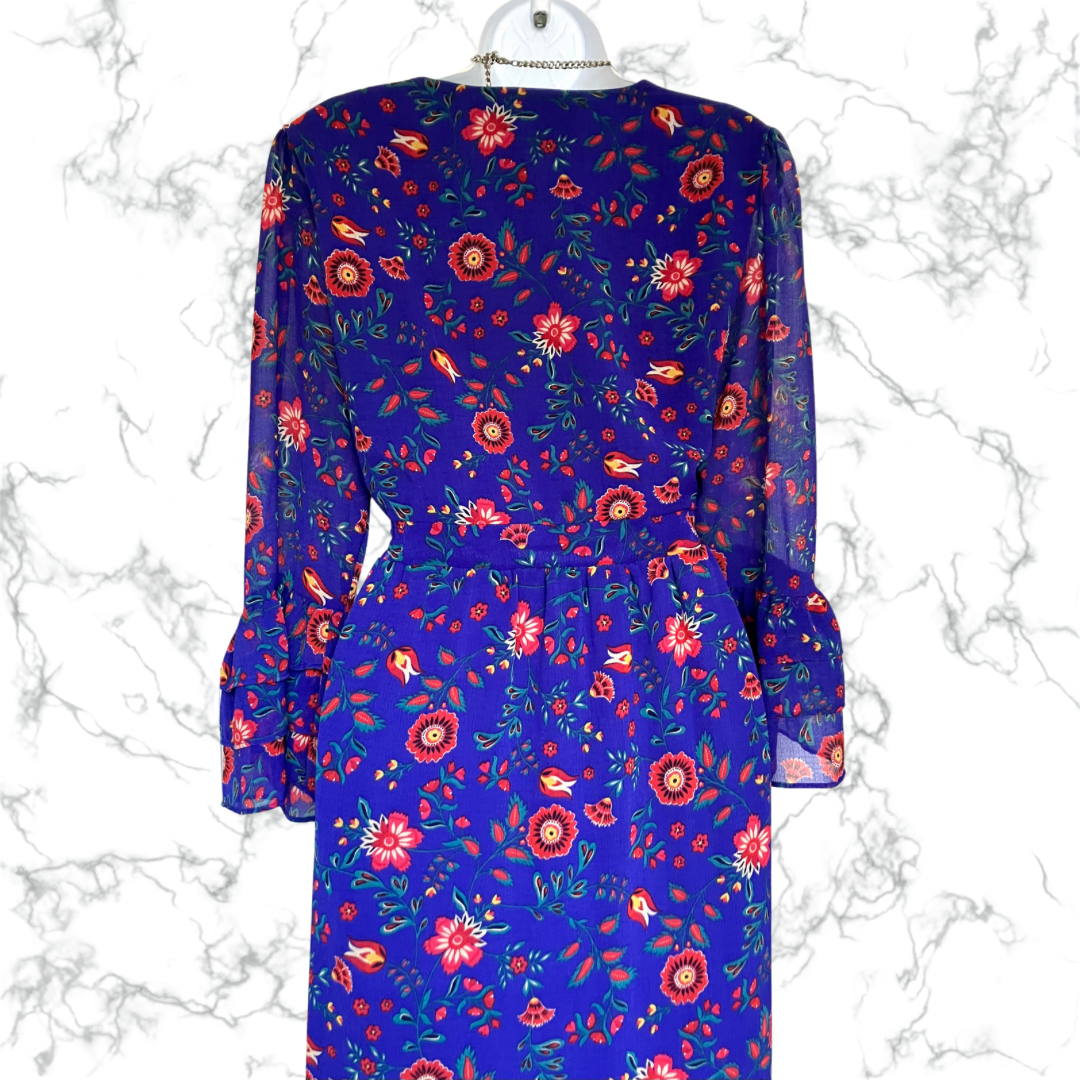JOANNA HOPE FLORAL PRINT WEDDING OCCASION PARTY DRESS SIZE 20 fits 18