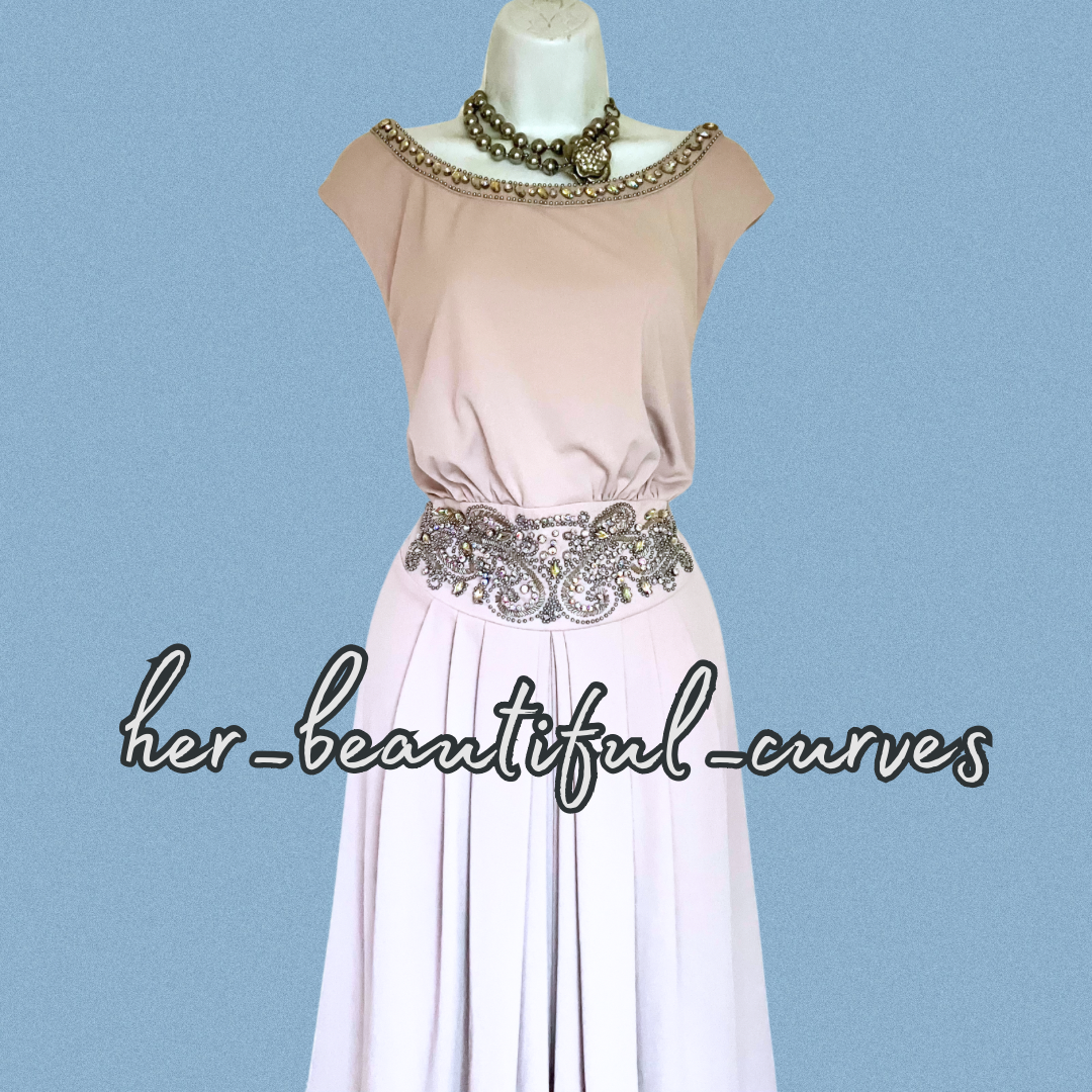 JOANNA HOPE DIAMANTÉS BEADS WEDDING OCCASION EVENING PARTY DRESS SIZE 24 new