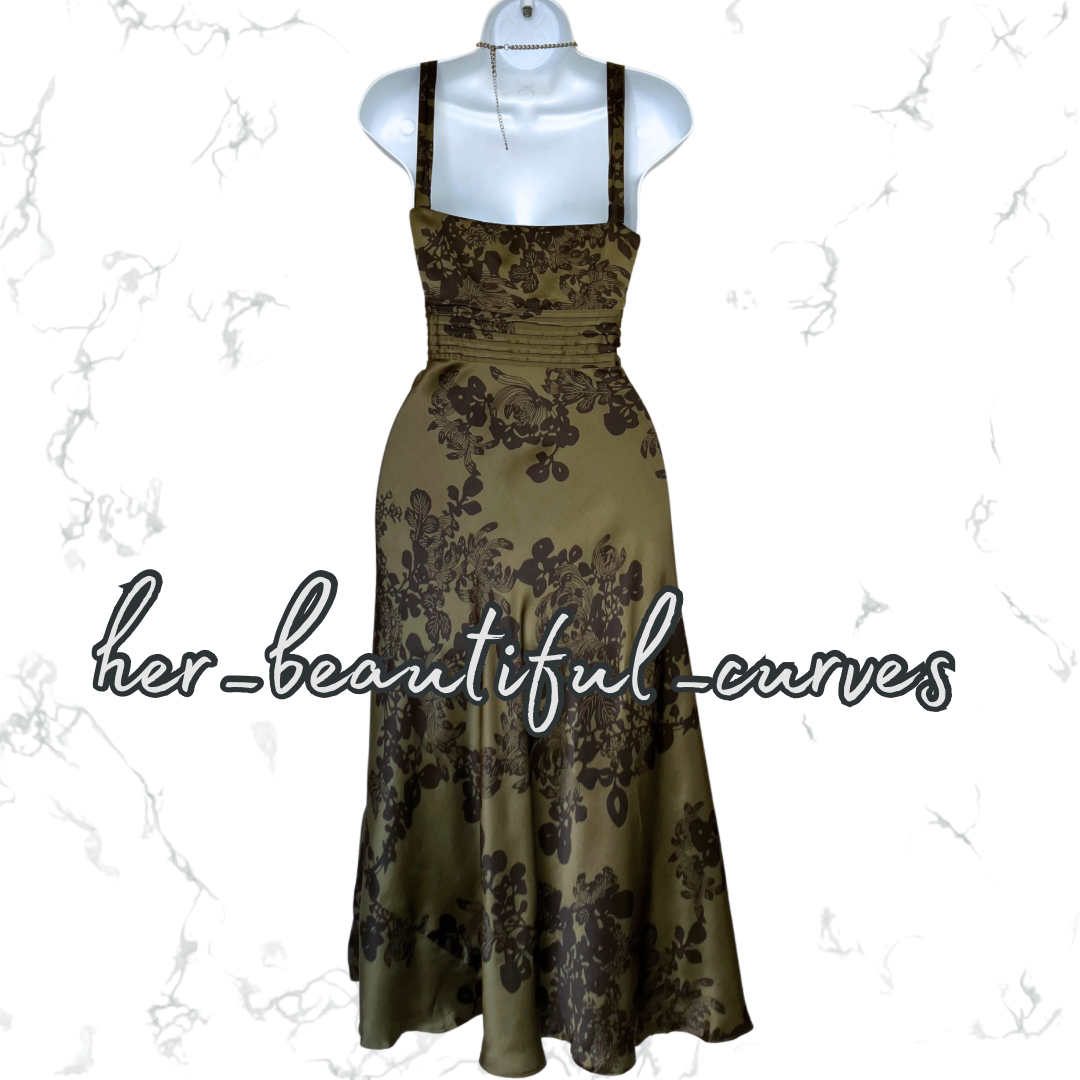 MONSOON SILK FLORAL OCCASION PARTY DRESS SIZE 14