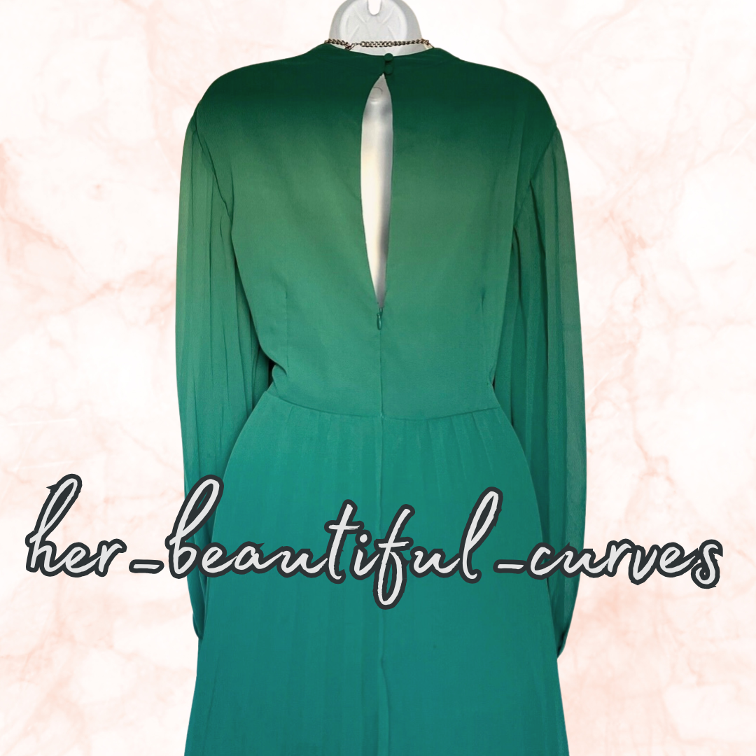 ASOS Embroidered FLORAL MIDI PLEAT OCCASION PARTY DRESS SIZE 24