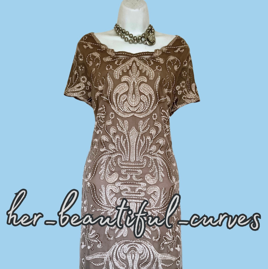 PHASE EIGHT EMBROIDERIES OCCASION EVENING PARTY DRESS SIZE 18