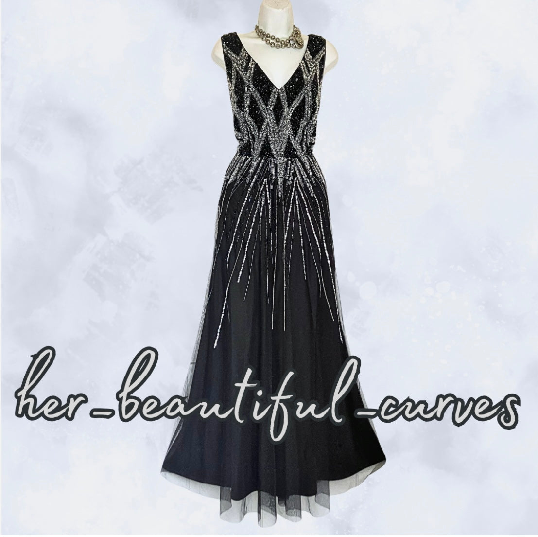 MONSOON (LIMITED EDITION) BEADED SEQUINNED MAXI EVENING OCCASION DRESS SIZE 18