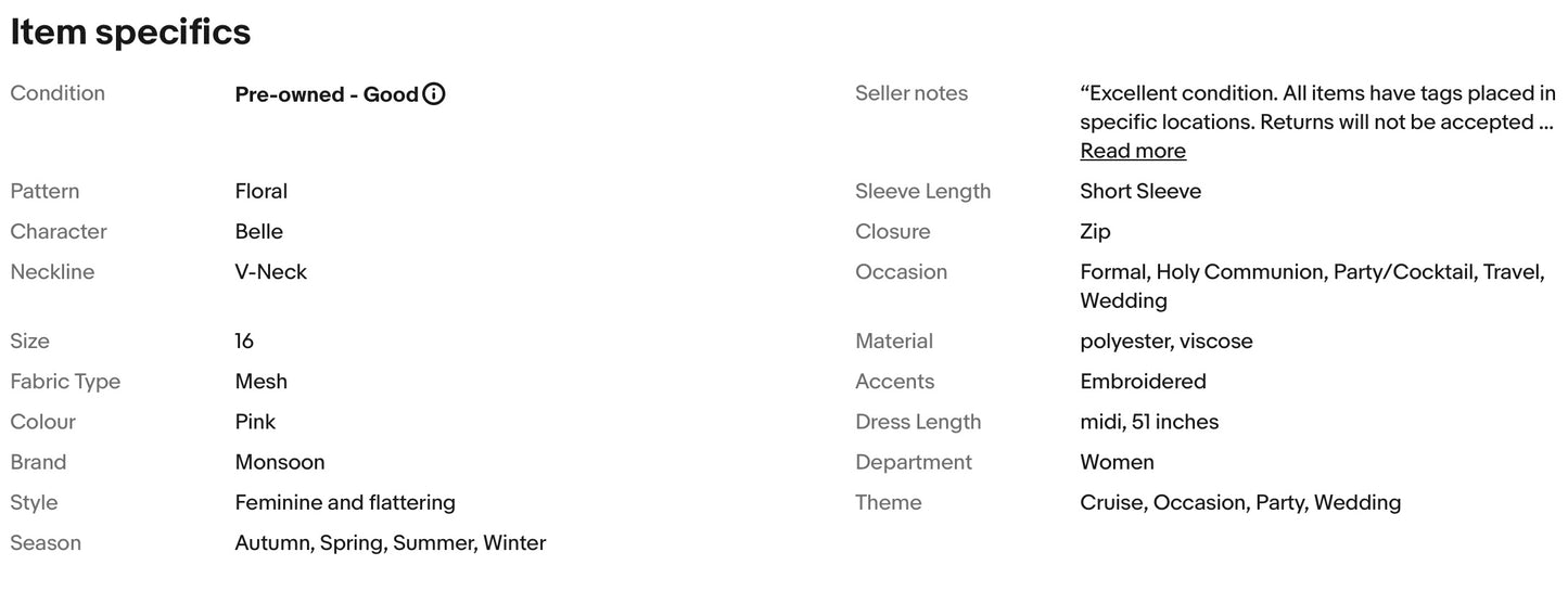 MONSOON EMBROIDERED FLORAL WEDDING OCCASION PARTY DRESS SIZE 16