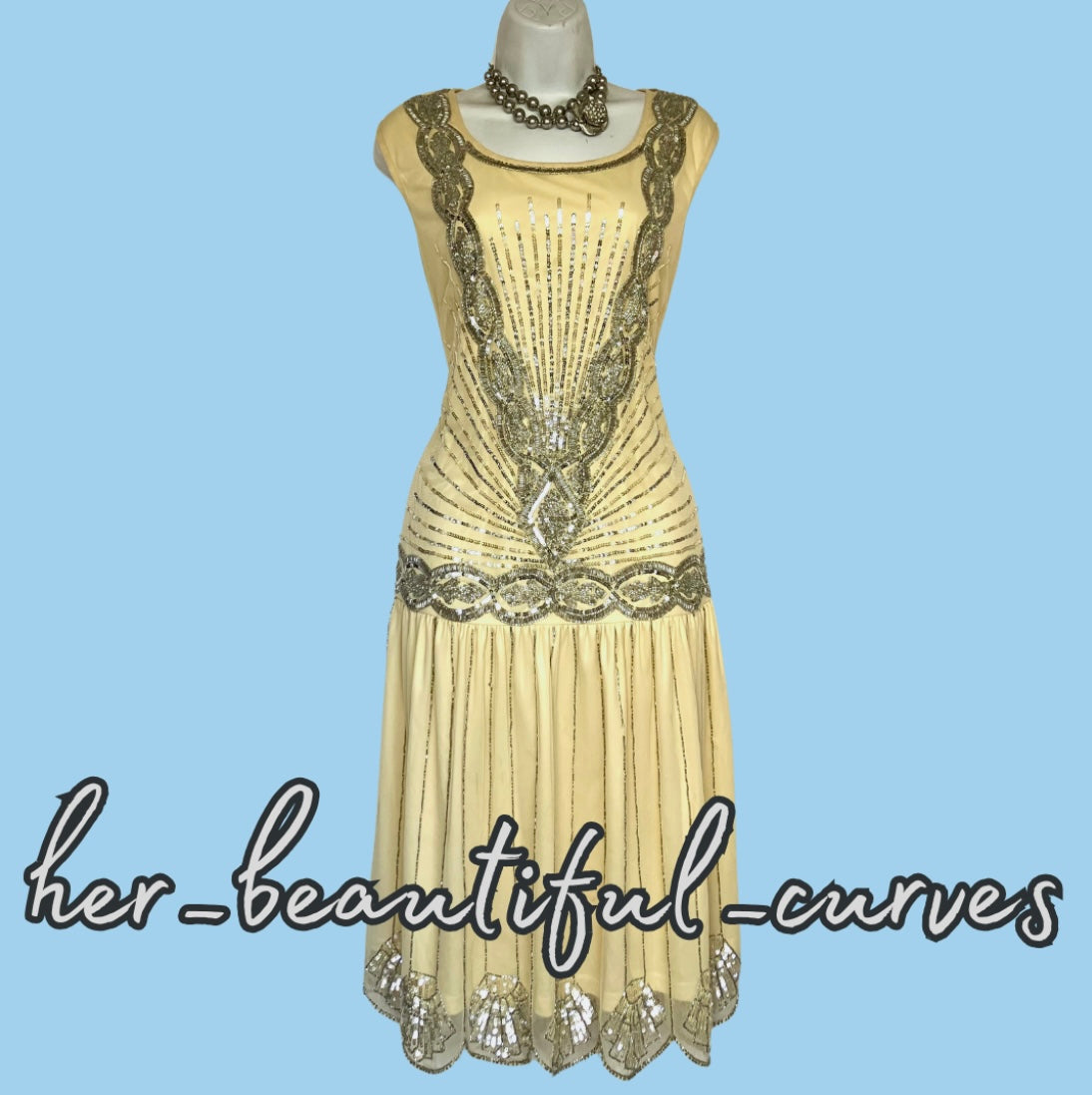 JOANNA HOPE 20s GATSBY OCCASION EVENING PARTY DRESS SIZE 16
