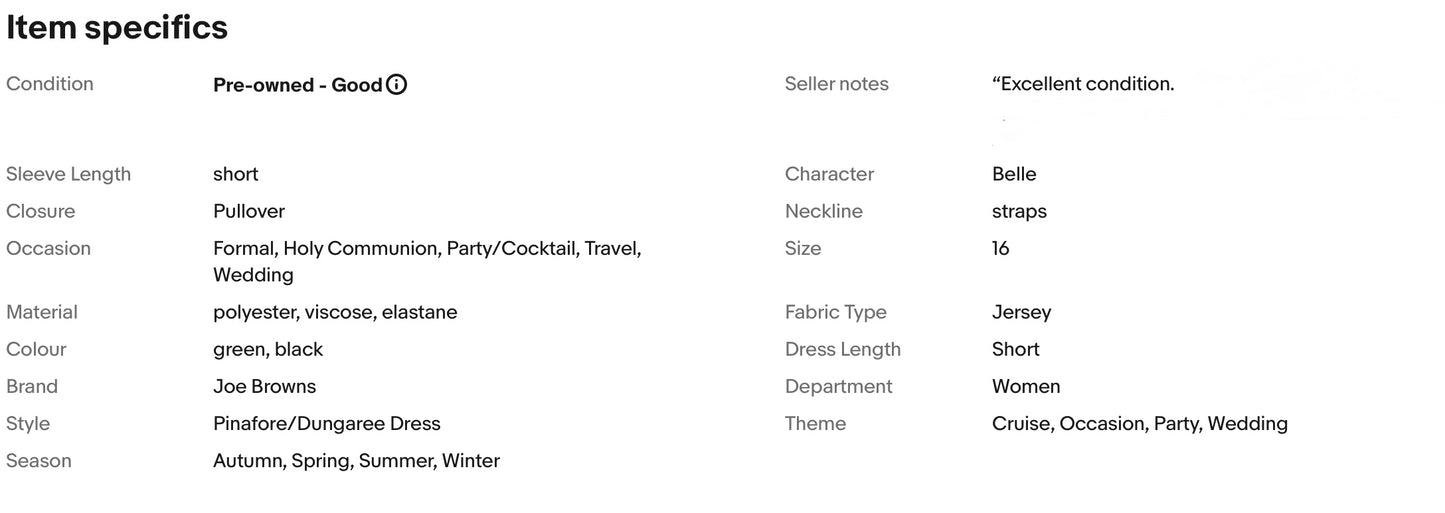 JOE BROWNS TARTAN PINAFORE/DUNGAREES PARTY DRESS SIZE 16