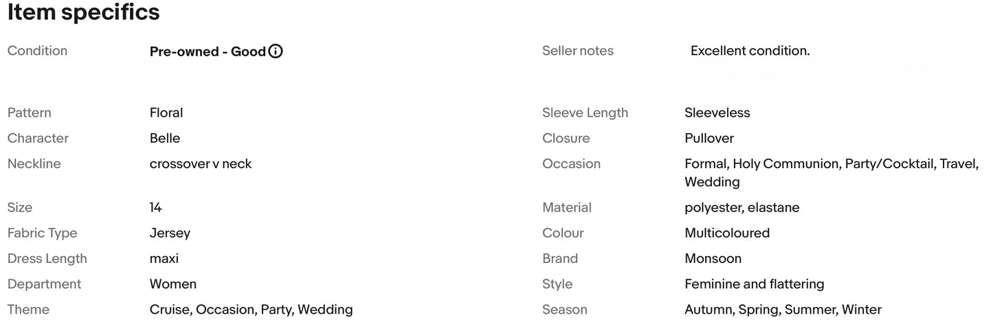 MONSOON FLORAL PRINT JERSEY WEDDING OCCASION EVENING PARTY DRESS SIZE 14