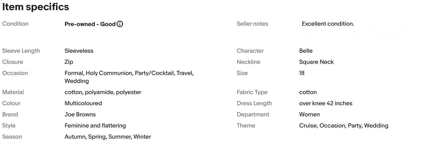 JOE BROWNS VINTAGE STYLE WEDDING OCCASION PARTY DRESS SIZE 18