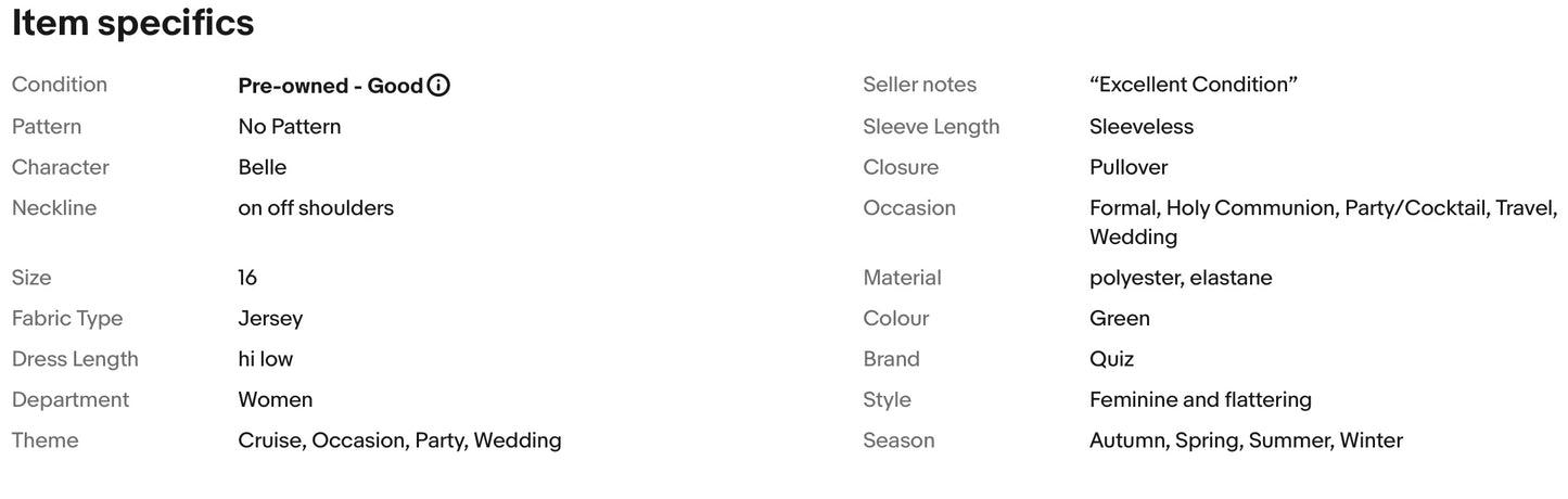 STUNNING QUIZ GREEN HI - LOW OCCASION MIDI DRESS SIZE 16