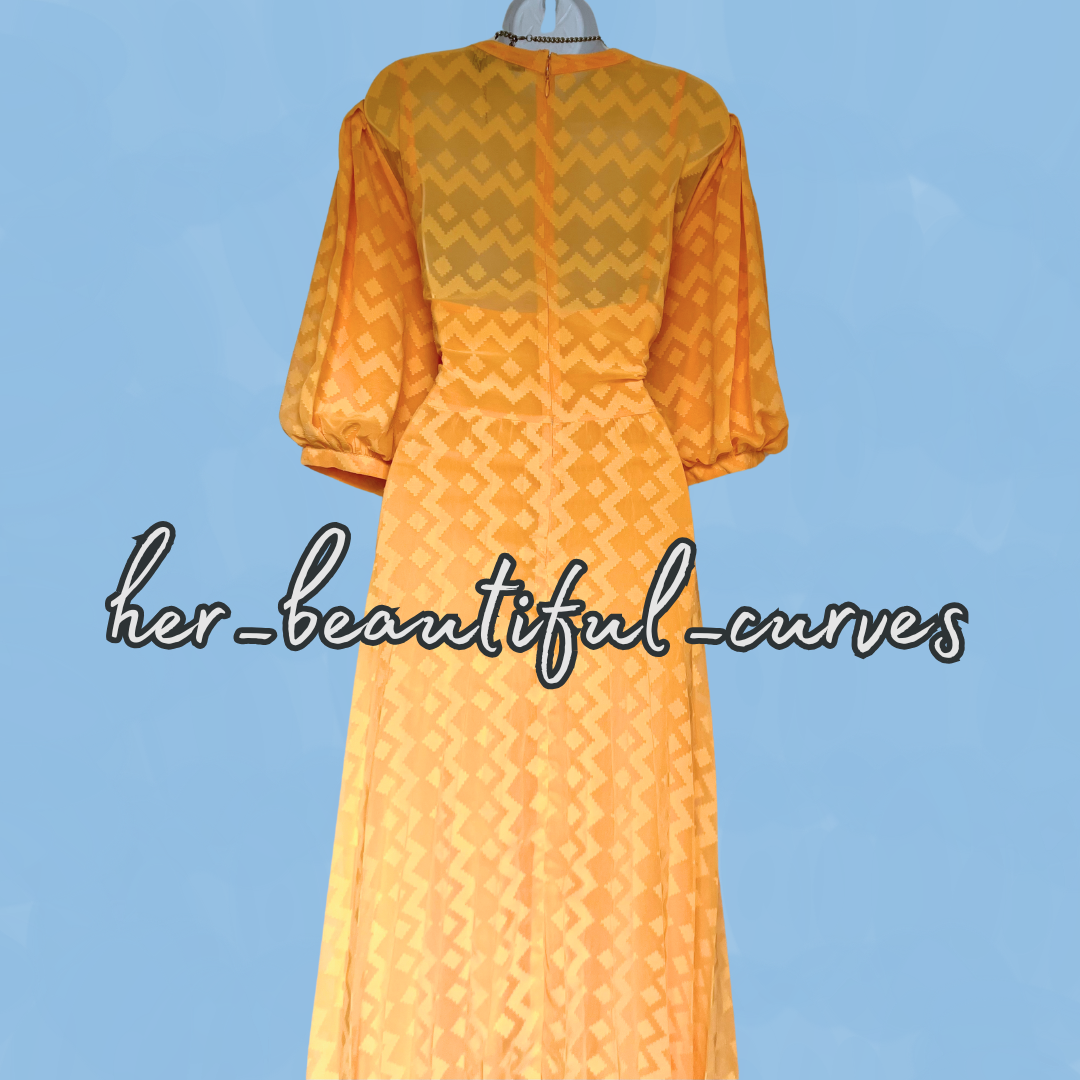 ASOS GEOMETRIC PATTERN PLEATED OCCASION WEDDING PARTY DRESS SIZE 22N