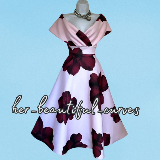 QUIZ FLORAL PRINT WEDDING OCCASION PARTY DRESS SIZE 18