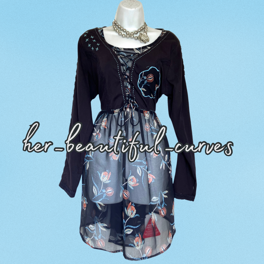 JOE BROWNS QUIRKY & UNIQUE PARTY DRESS SIZE 16 new with tags