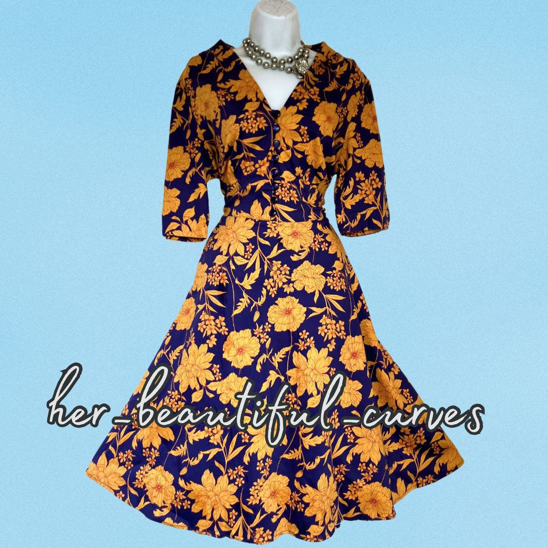 JOE BROWNS FLORAL PRINT OCCASION PARTY DRESS SIZE 16