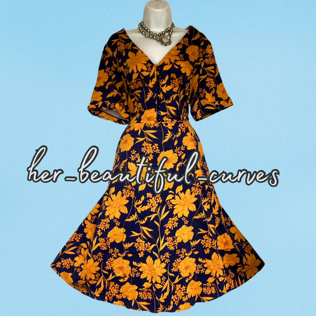 JOE BROWNS FLORAL DRESS WEDDING OCCASION PARTY SIZE 22