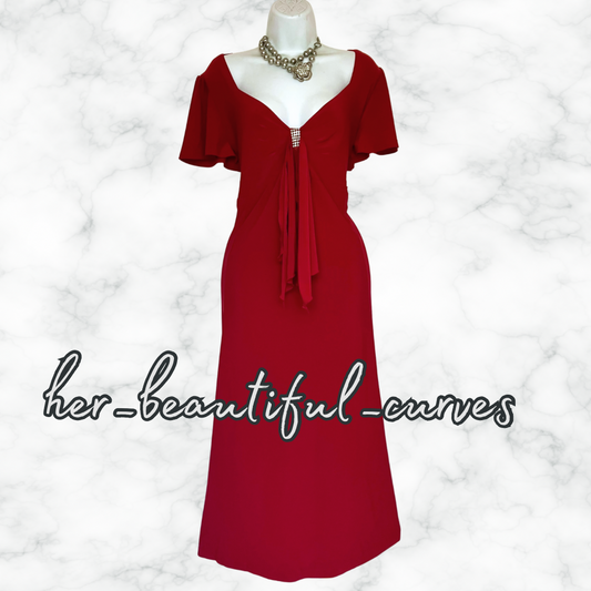 JOANNA HOPE JERSEY OCCASION EVENING PARTY DRESS SIZE 20 new with tags