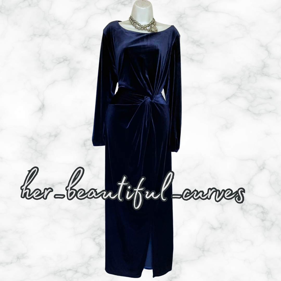 JOANNA HOPE RICH VELVET WEDDING OCCASION PARTY DRESS SIZE 24