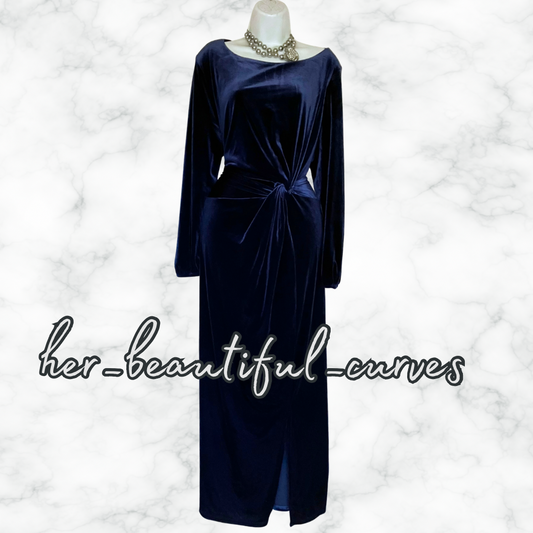 JOANNA HOPE RICH VELVET WEDDING OCCASION PARTY DRESS SIZE 24