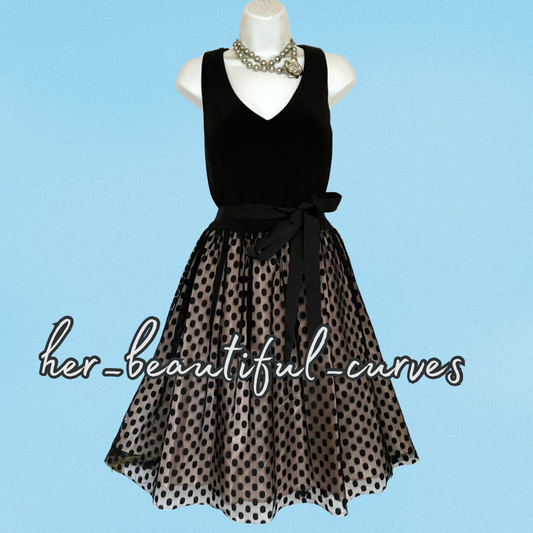 ELIZA J POLKA DOTS OCCASION PARTY DRESS SIZE 18 new with tags