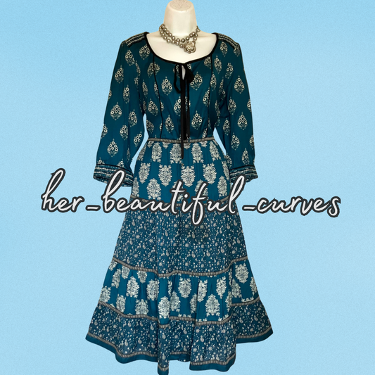 MONSOON FLORAL PRINT BOHO STYLE OCCASION PARTY DRESS SIZE 14