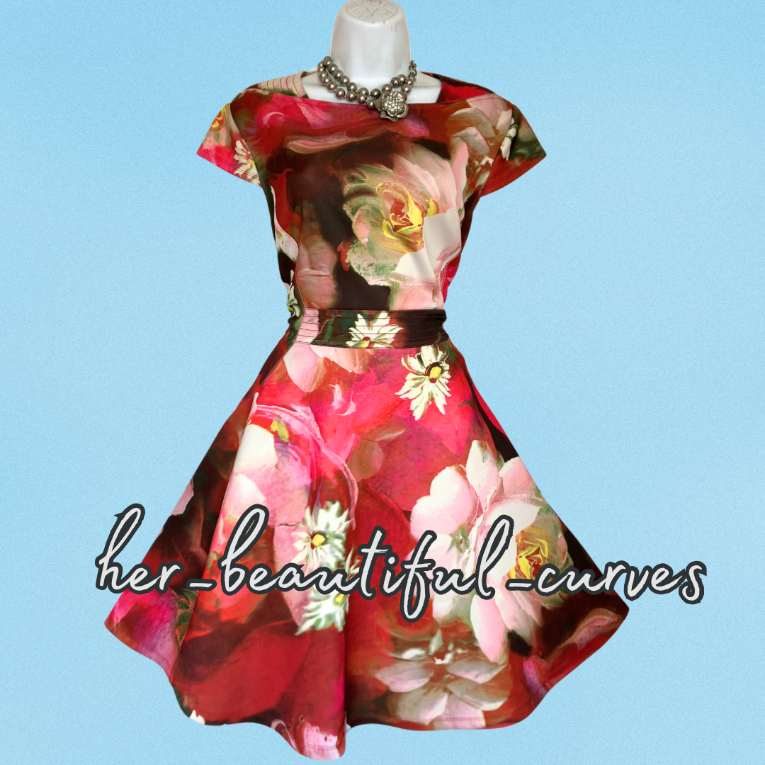 TED BAKER FLORAL PRINT WEDDING OCCASION PARTY DRESS TED SIZE 4 UK SIZE 14