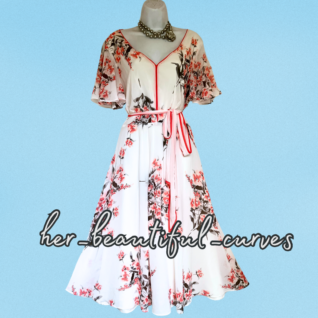 JACQUES VERT FLORAL PRINT WEDDING OCCASION PARTY DRESS SIZE 18