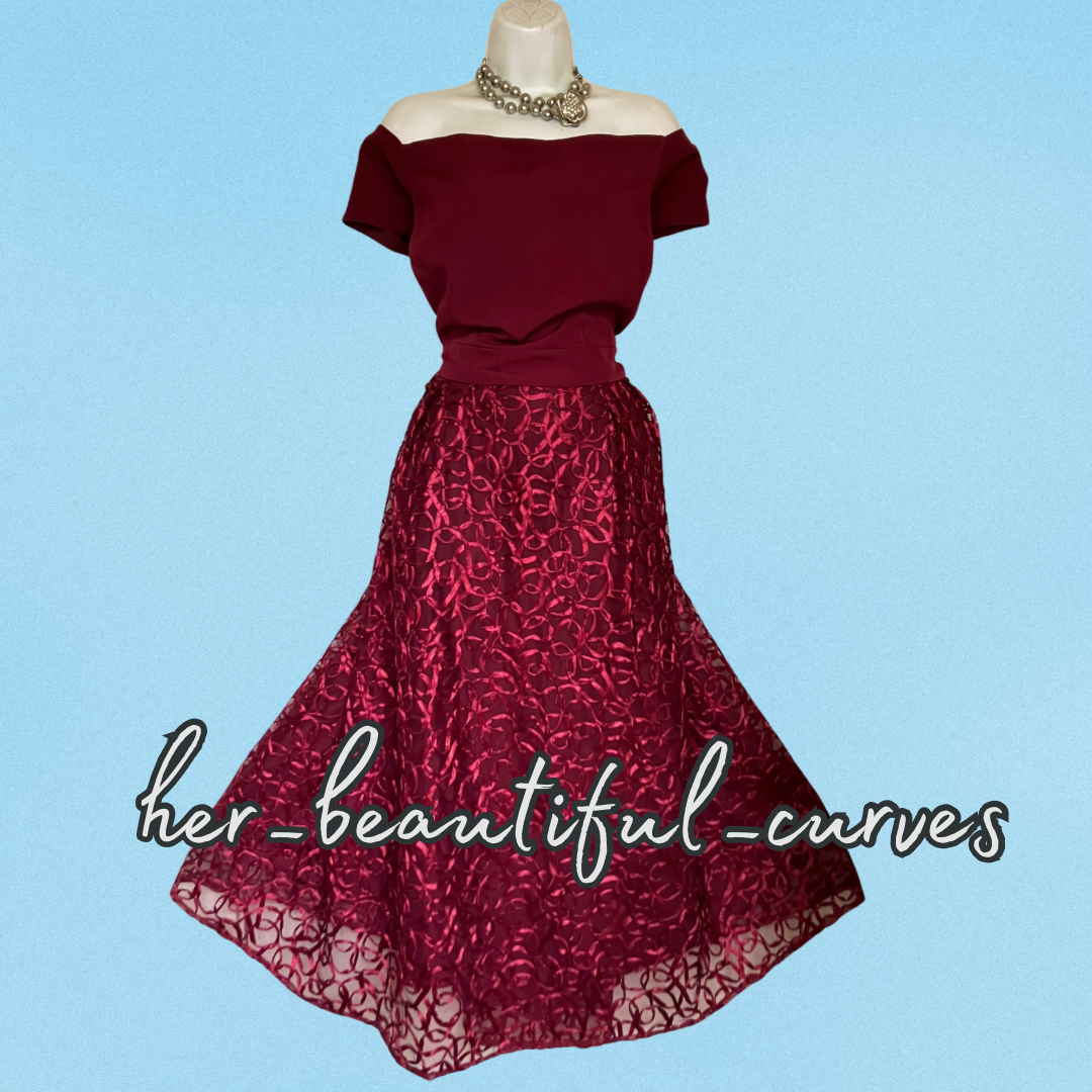 COAST CURVE TAPE WORK WEDDING OCCASION EVENING PARTY DRESS SIZE 24