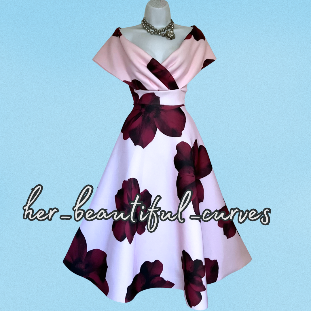 QUIZ FLORAL PRINT WEDDING OCCASION PARTY DRESS SIZE 18