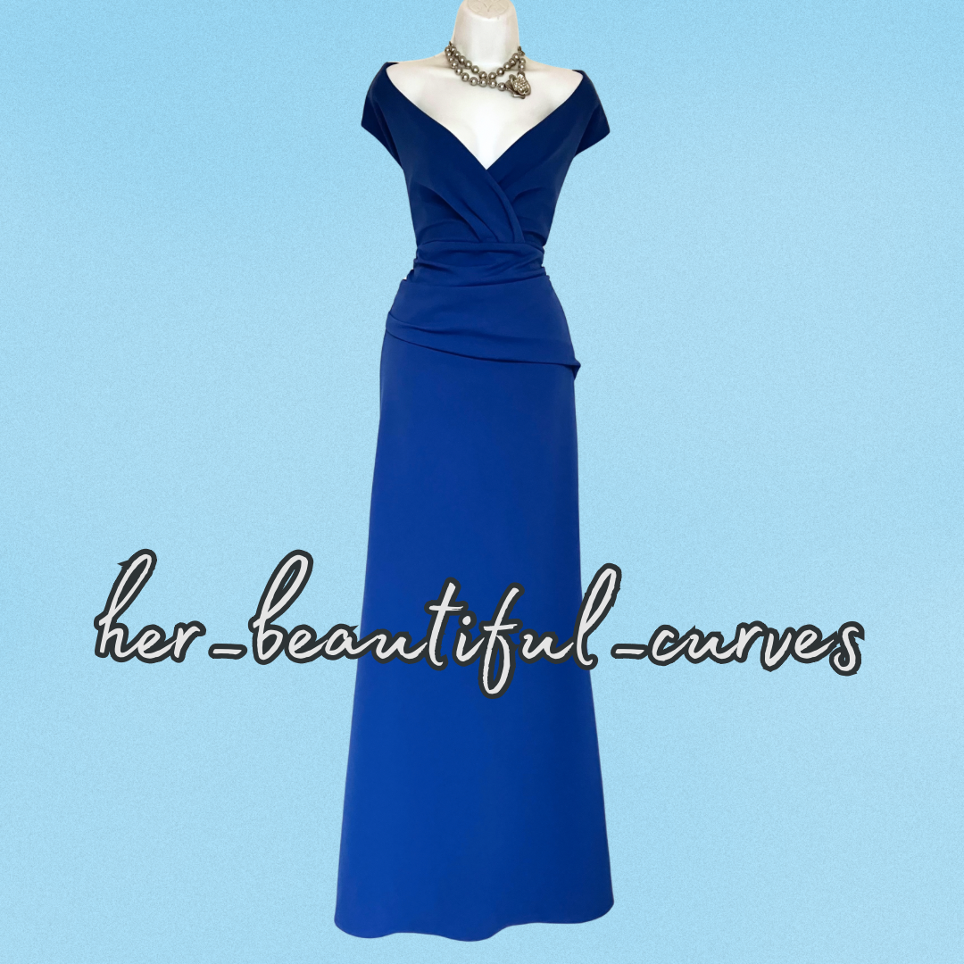 QUIZ BLUE MAXI WEDDING EVENING PARTY DRESS SIZE 20
