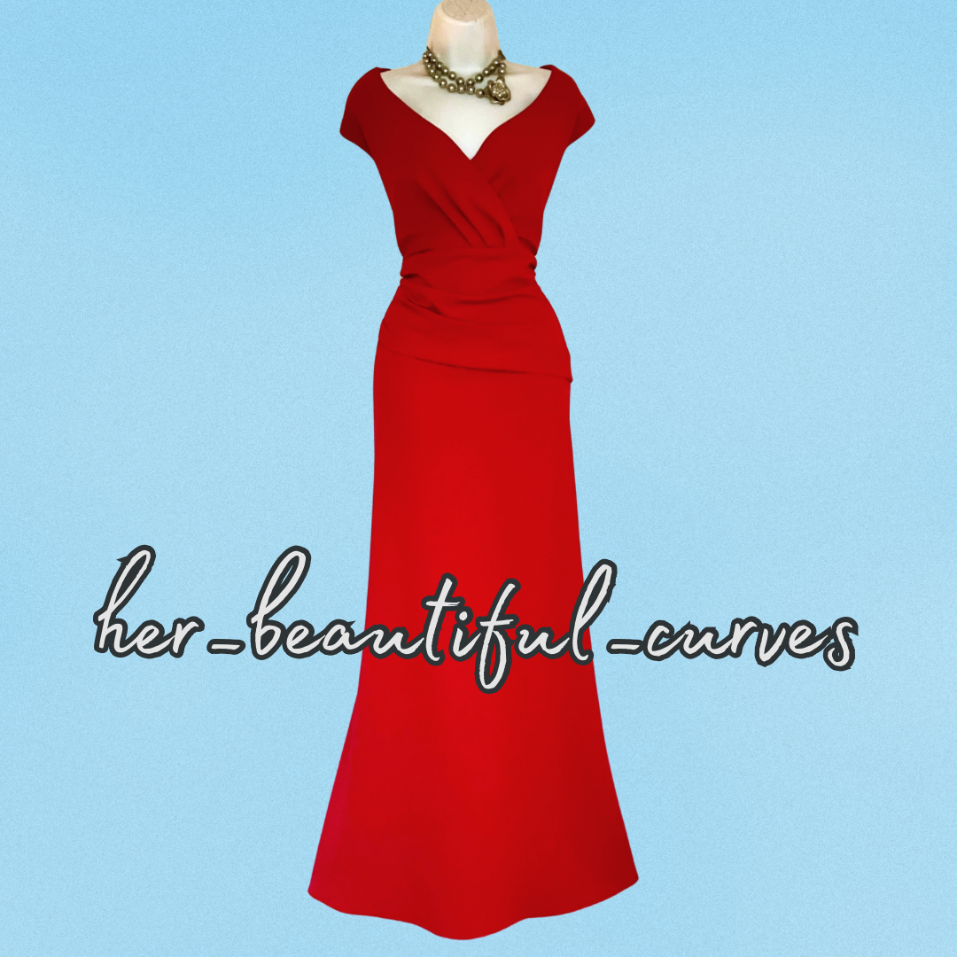 QUIZ RED MAXI WEDDING EVENING PARTY DRESS SIZE 22