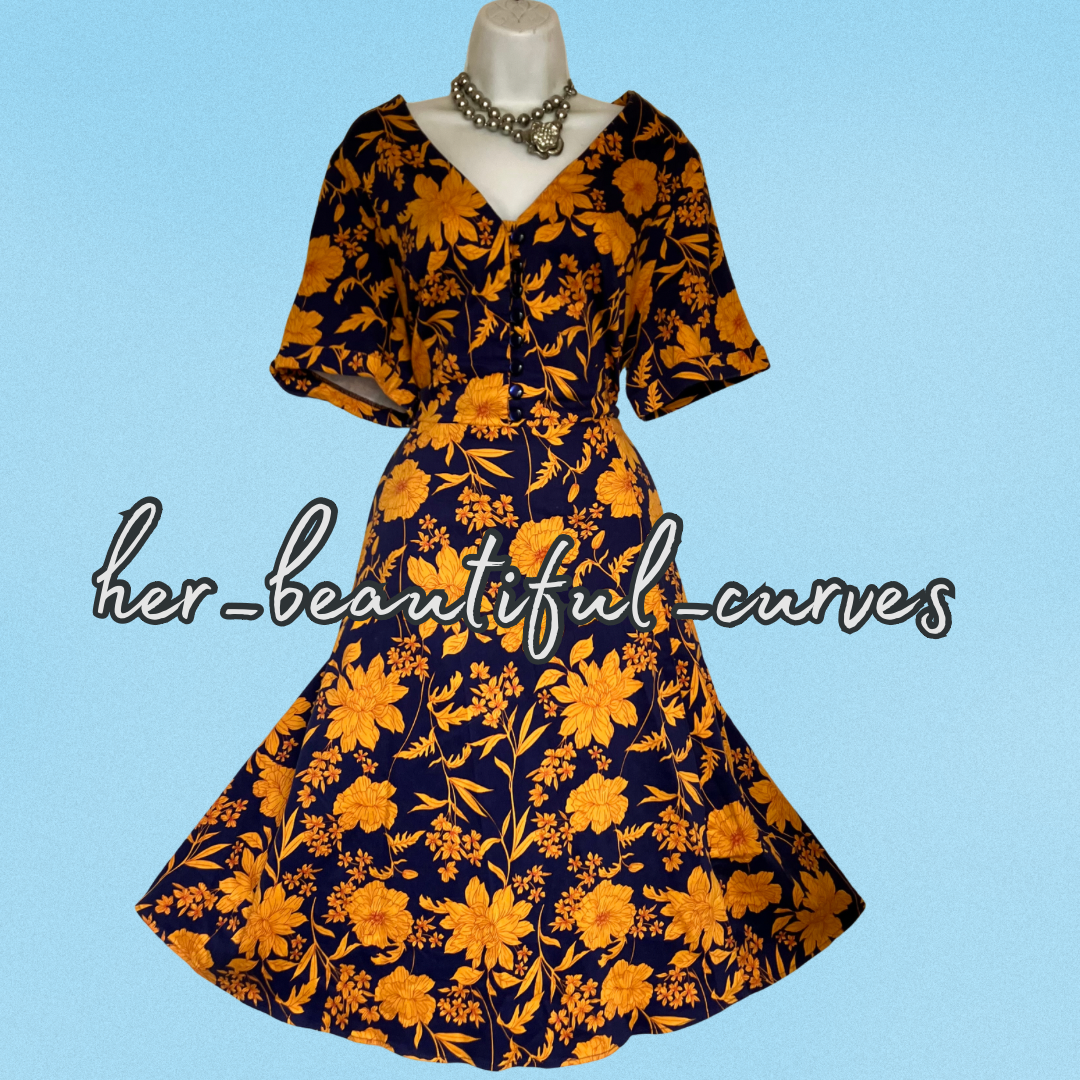 JOE BROWNS FLORAL DRESS WEDDING OCCASION PARTY SIZE 22