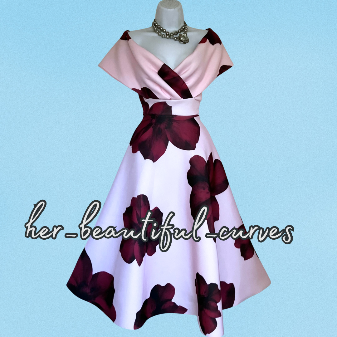 QUIZ FLORAL PRINT WEDDING OCCASION PARTY DRESS SIZE 18