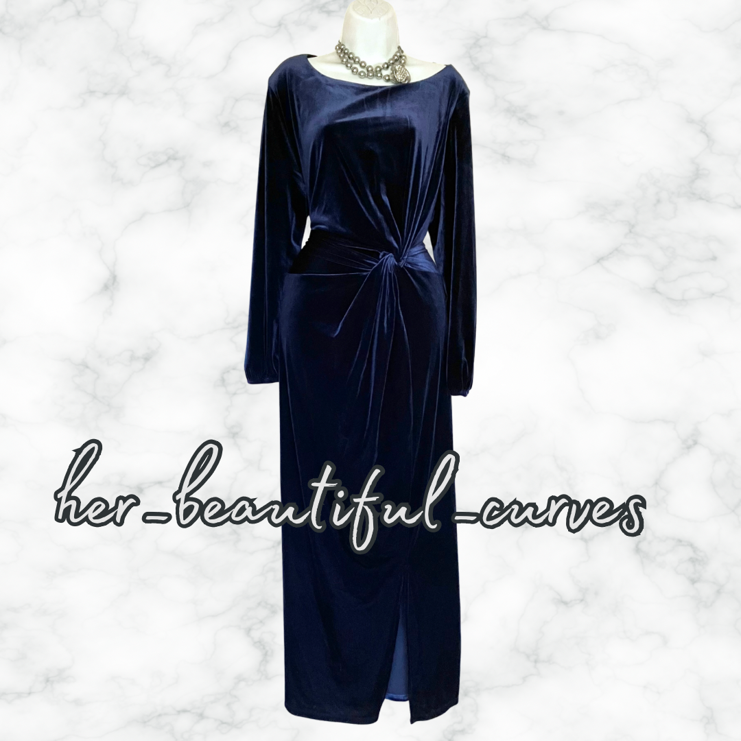 JOANNA HOPE RICH VELVET WEDDING OCCASION PARTY DRESS SIZE 24