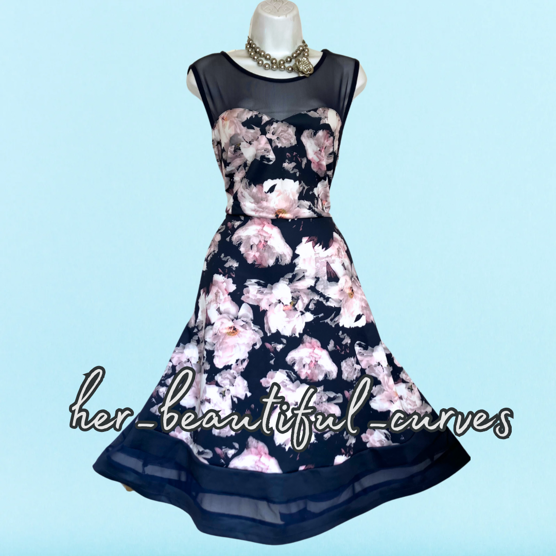 JOANNA HOPE FLORAL PRINT WEDDING OCCASION PARTY DRESS SIZE 18