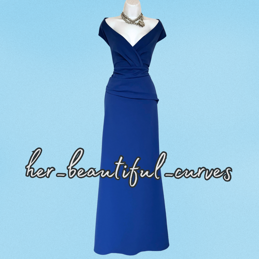 QUIZ BLUE MAXI WEDDING EVENING PARTY DRESS SIZE 20