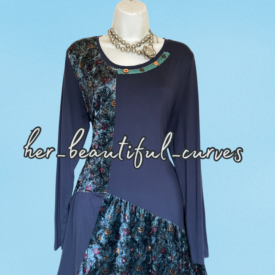 JOE BROWNS QUIRKY & UNIQUE JERSEY PARTY DRESS SIZE 16