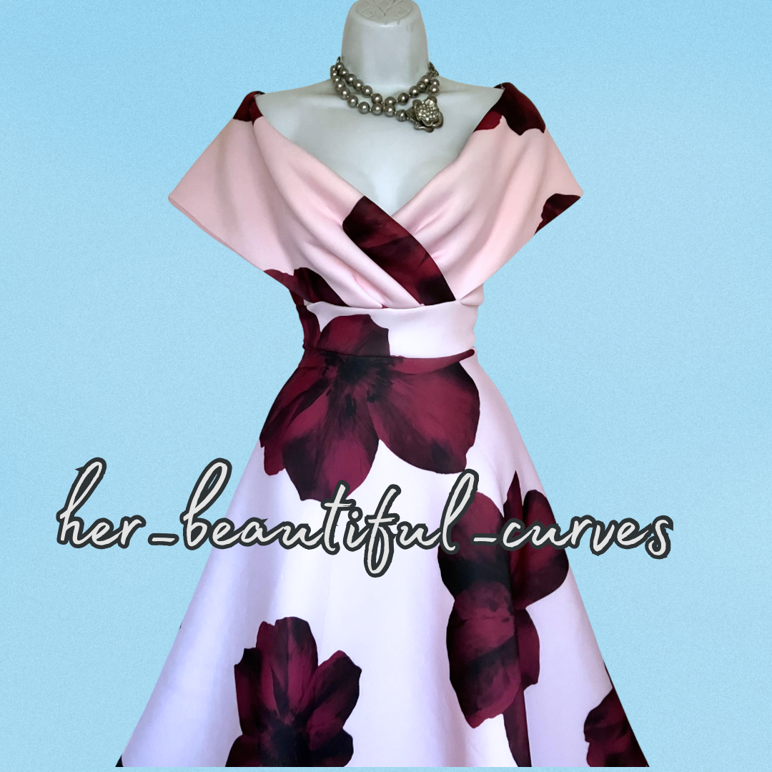 QUIZ FLORAL PRINT WEDDING OCCASION PARTY DRESS SIZE 18