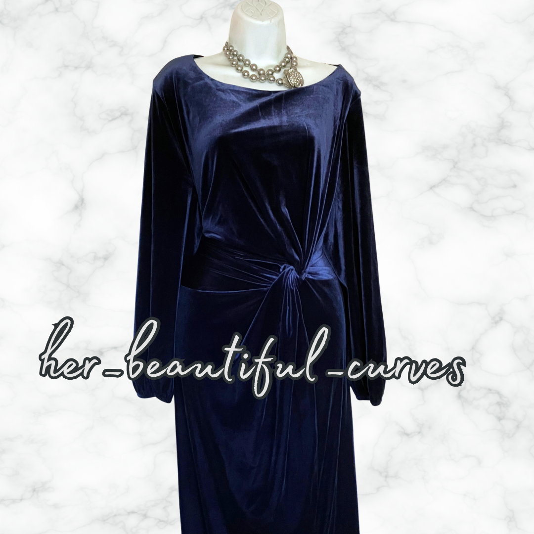 JOANNA HOPE RICH VELVET WEDDING OCCASION PARTY DRESS SIZE 24