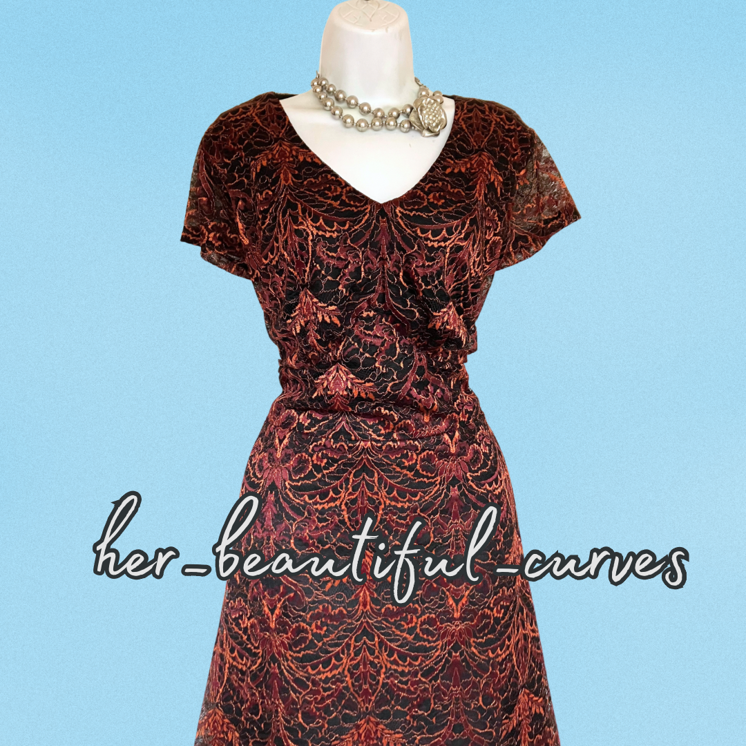 JOE BROWNS EMBROIDERED LACE FLORAL WEDDING OCCASION PARTY DRESS SIZE 20