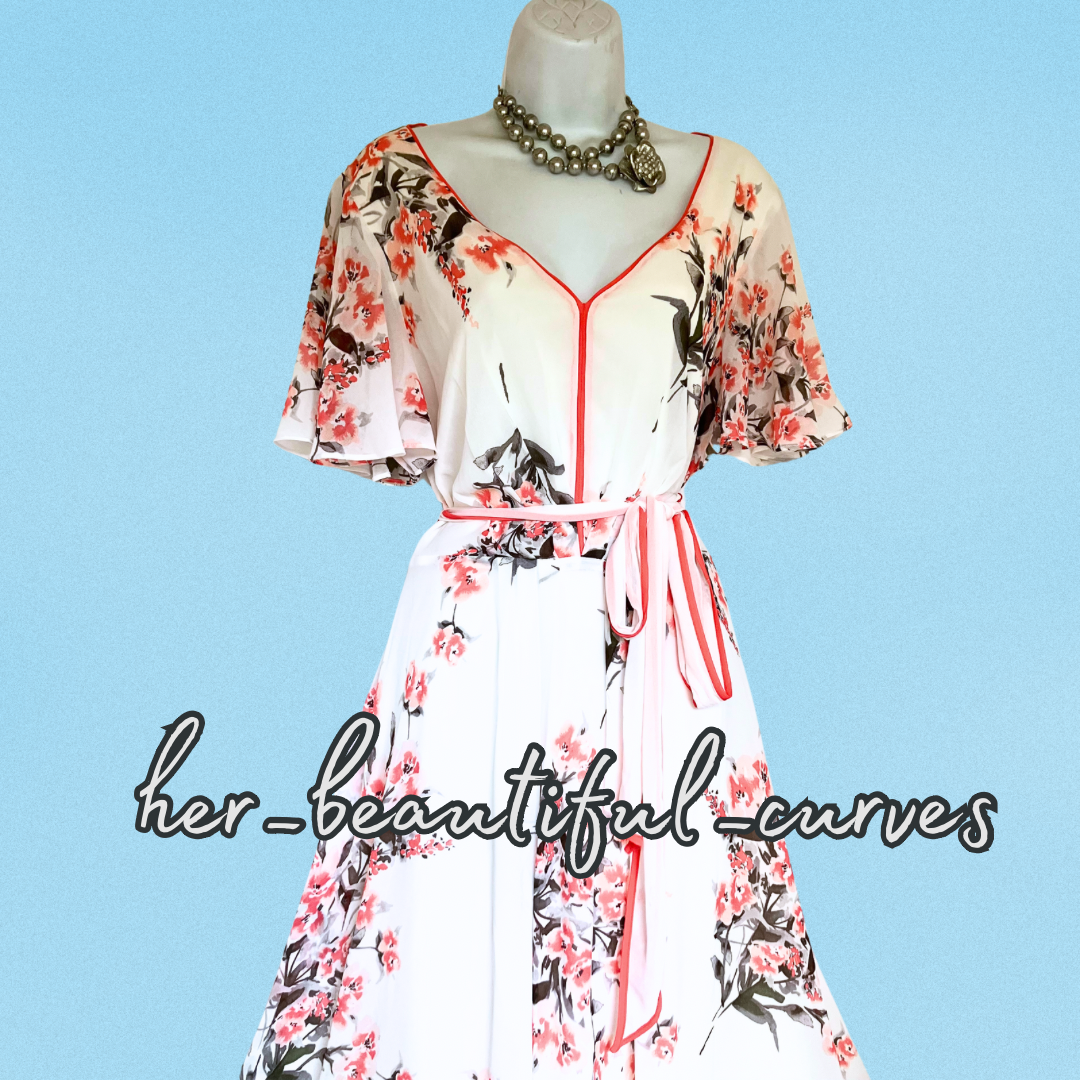 JACQUES VERT FLORAL PRINT WEDDING OCCASION PARTY DRESS SIZE 18