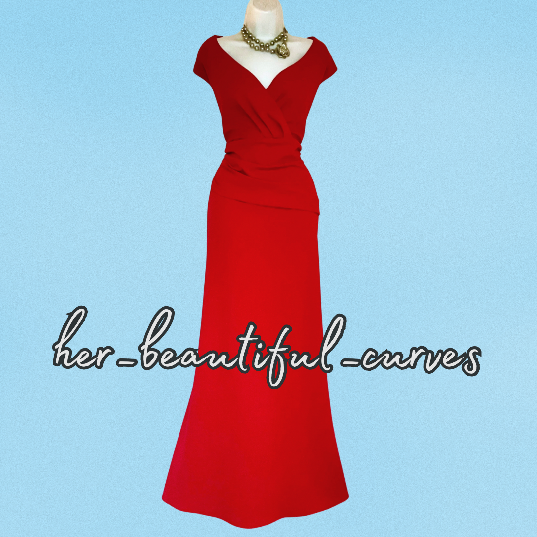 QUIZ RED MAXI WEDDING EVENING PARTY DRESS SIZE 22