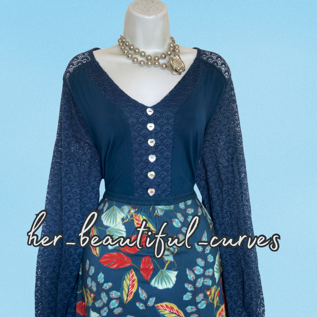 JOE BROWNS QUIRKY & UNIQUE HANDKERCHIEF HEM JERSEY PARTY DRESS SIZE 22