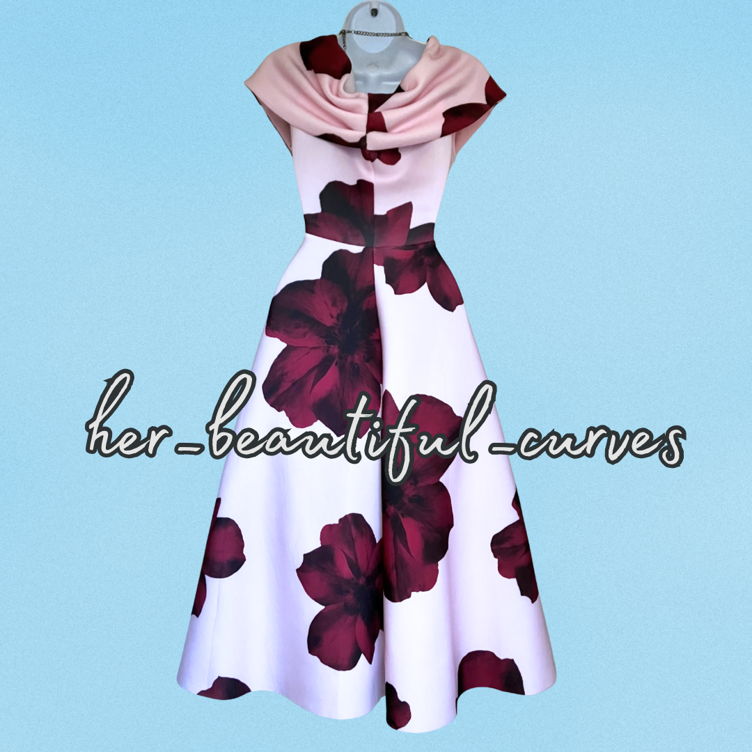 QUIZ FLORAL PRINT WEDDING OCCASION PARTY DRESS SIZE 18