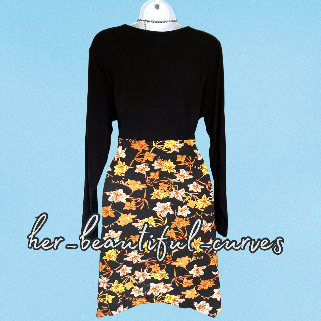 JOE BROWNS QUIRKY & UNIQUE HANDKERCHIEF HEM JERSEY PARTY DRESS SIZE 16 new