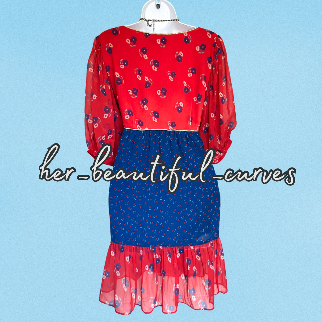 MONSOON VINTAGE STYLE TUNIC COCKTAIL PARTY DRESS SIZE 14 new