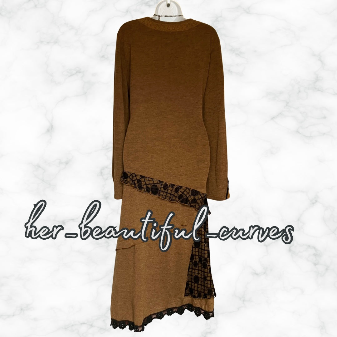 JOE BROWNS QUIRKY & UNIQUE FINE KNIT PARTY DRESS SIZE 18