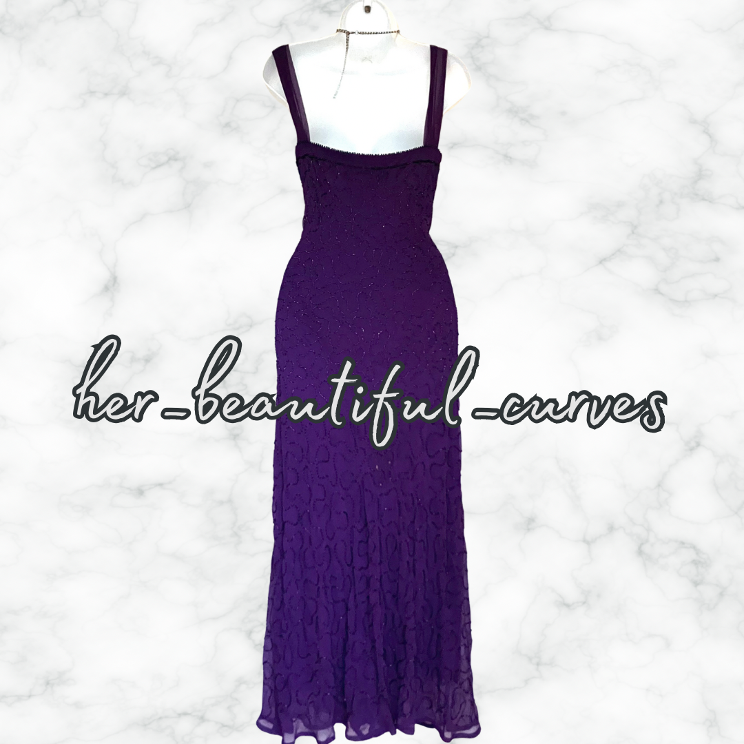 JOANNA HOPE SEQUINED BEADED OCCASION PARTY DRESS SIZE 16 with matching shawl