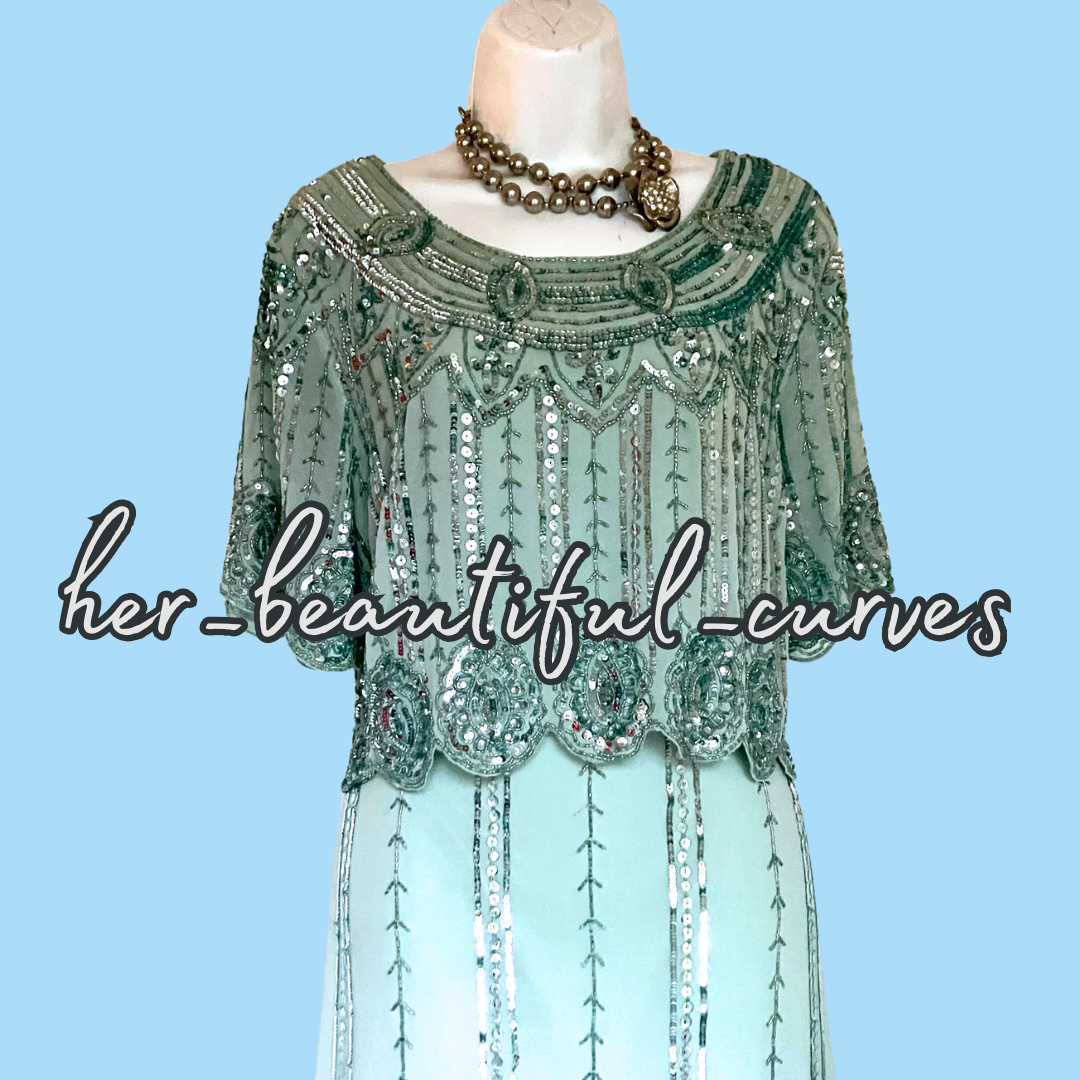 JOANNA HOPE BEADED SEQUINED HI LOW WEDDING OCCASION PARTY DRESS SIZE 18